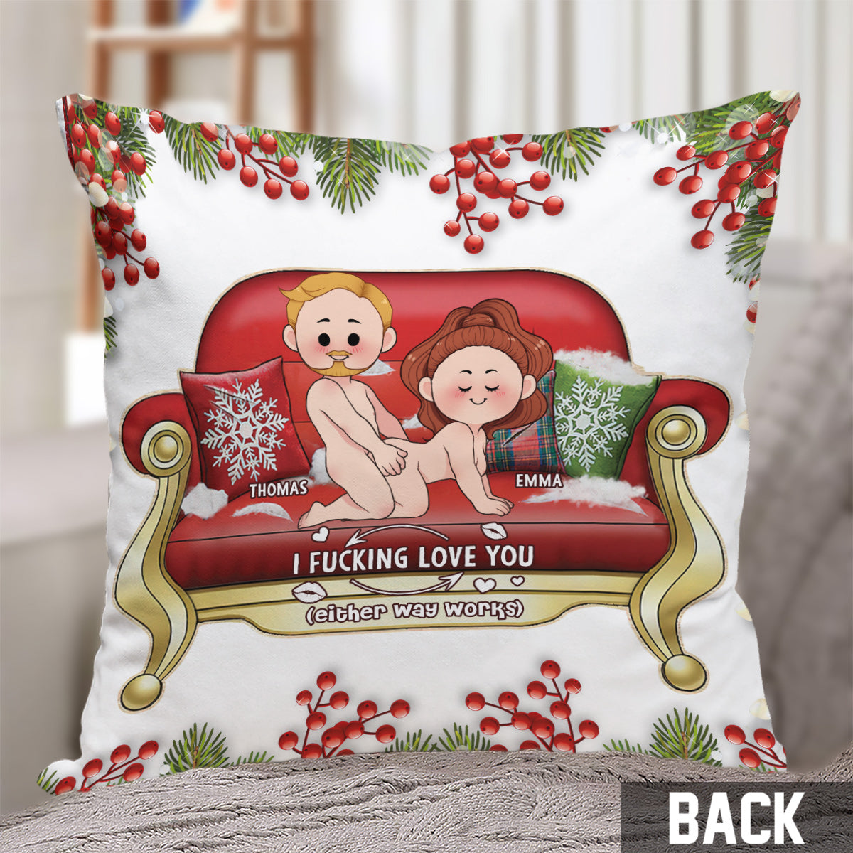 Ich liebe dich – Personalisiertes Pärchenkissen