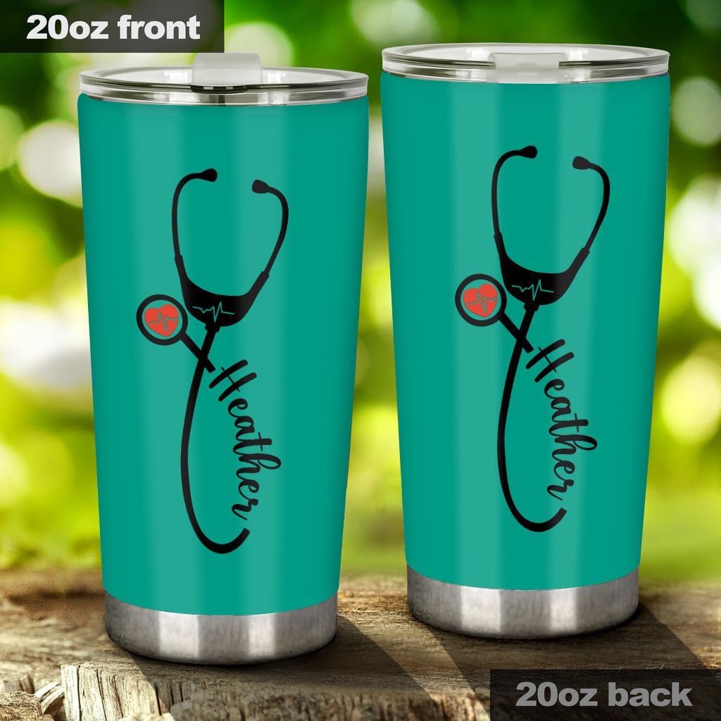 Krankenschwester-Stethoskop - Personalisierter Krankenschwester-Trinkbecher