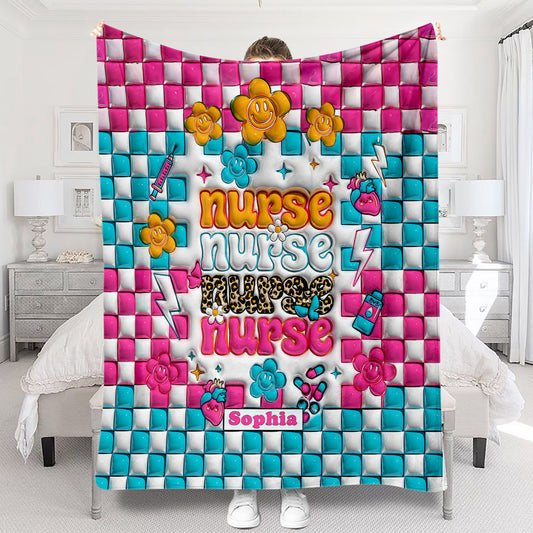 Nurse Life - Nurse gift for mom, her, wife, girlfriend, friend - Personalized Blanket