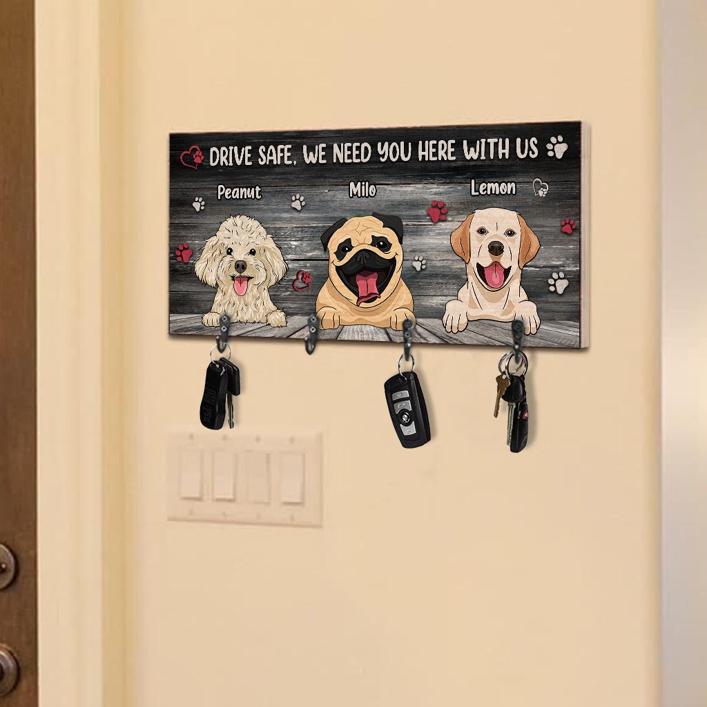 Drive Safe - Personalized Dog Key Rack