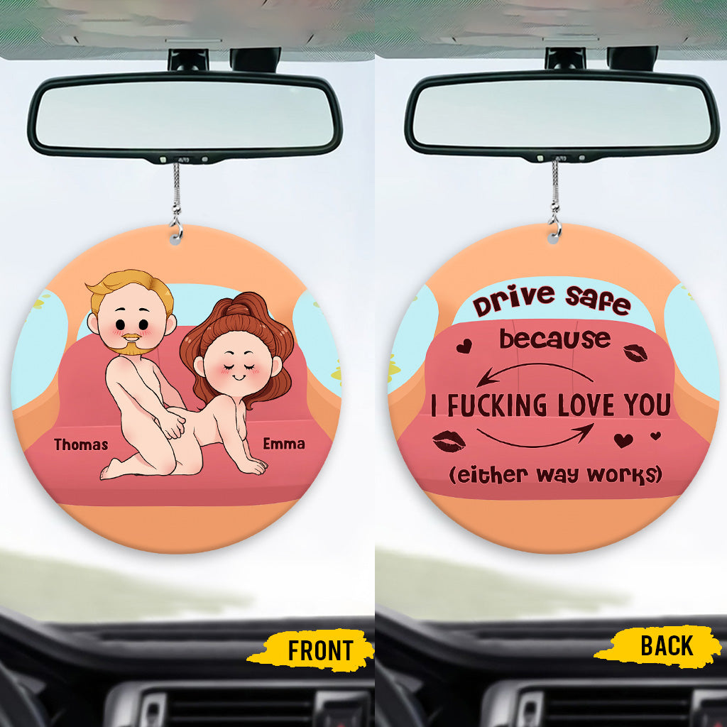 Because I Love You - Personalized Couple Car Ornament