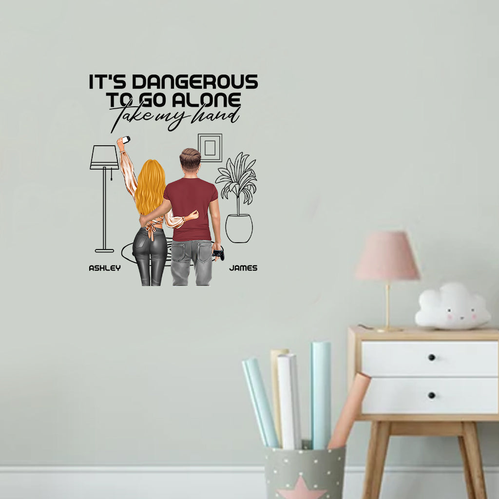 Gemeinsam spielende Paare bleiben zusammen – Personalisierter Videospiel-Aufkleber