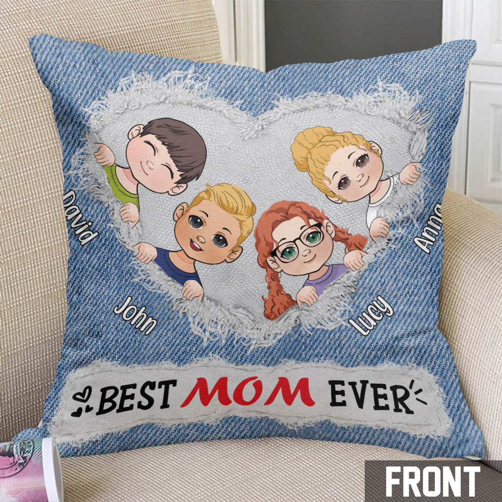 Beste Mama aller Zeiten – Personalisiertes Mutterkissen