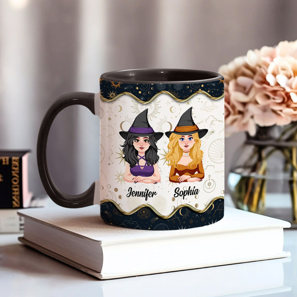 We're Not Sugar And Spice - Personalized Witch Accent Mug