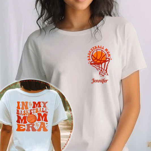 Basketball-Mama – Personalisiertes Basketball-T-Shirt und Hoodie