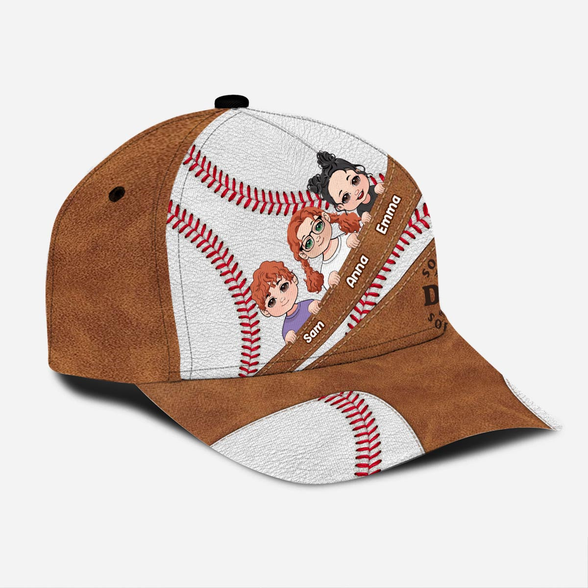 Baseball MomGrandmaDad - Personalisierte Baseball-Klassikerkappe