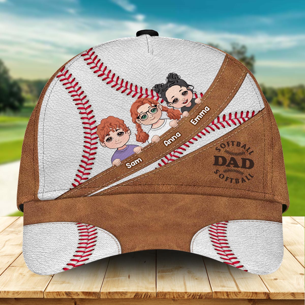 Baseball MomGrandmaDad - Personalisierte Baseball-Klassikerkappe