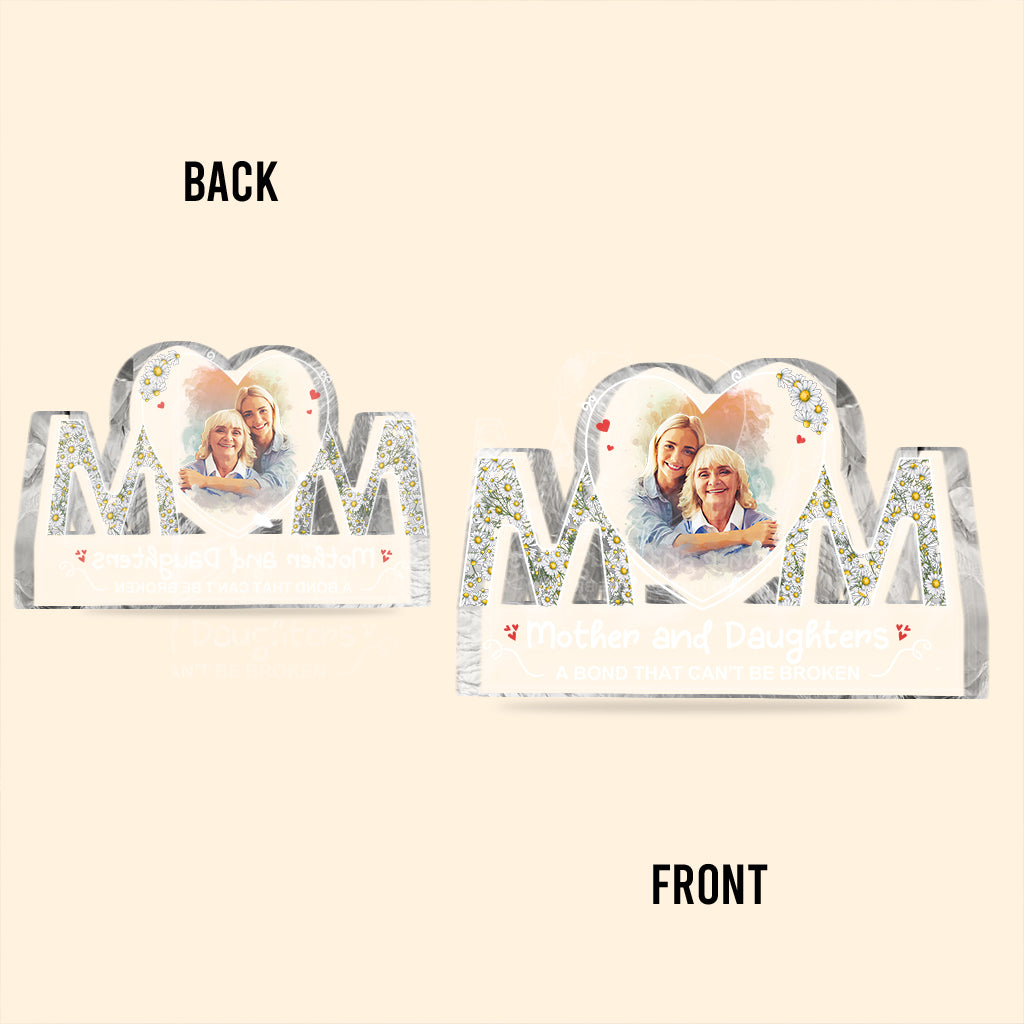 Mutter und Tochter – Personalisierte Acrylplakette in individueller Form für die Mutter