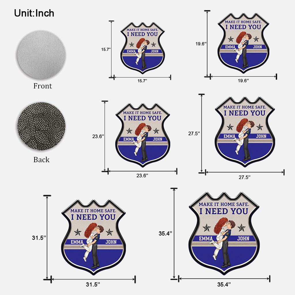 Sicher nach Hause – Personalisierte Fußmatte in Pärchenform