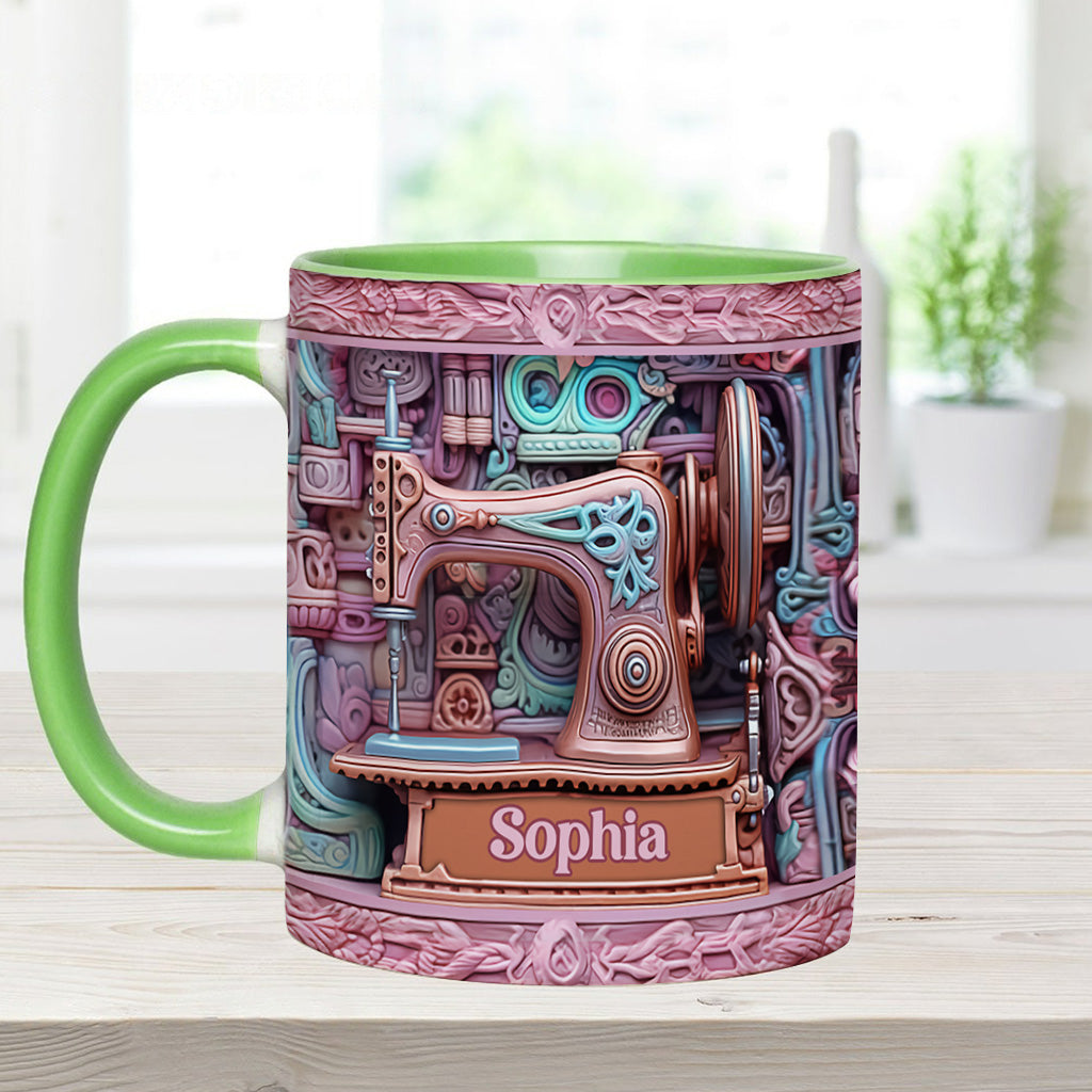 Love Sewing - Personalized Sewing Accent Mug