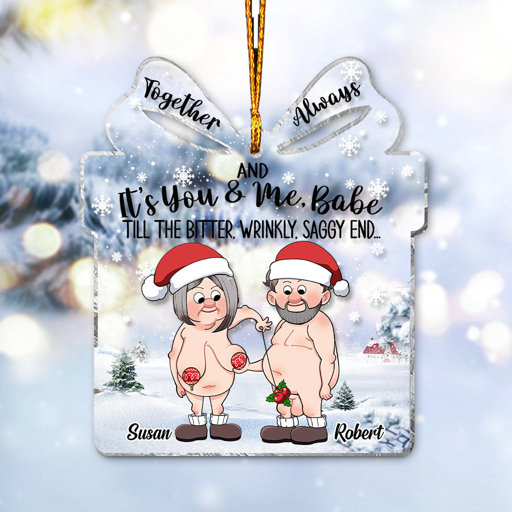 Für immer und ewig – Personalisierter transparenter Anhänger für Ehepaare