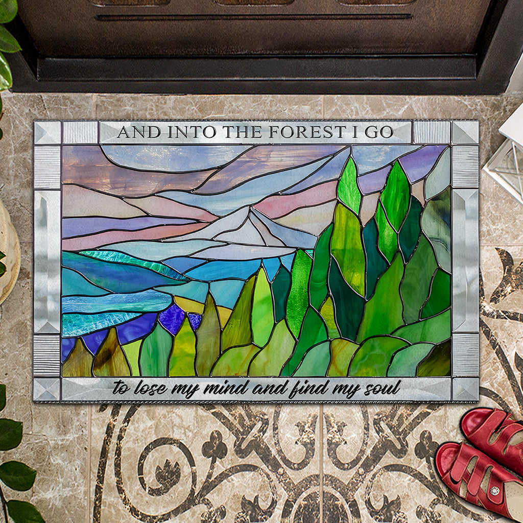 And Into The Forest I Go - Hiking Doormat
