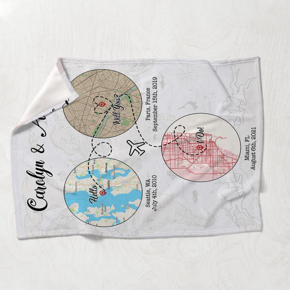 Hallo, willst du oder ich? - Personalisierte Ehepaar-Decke