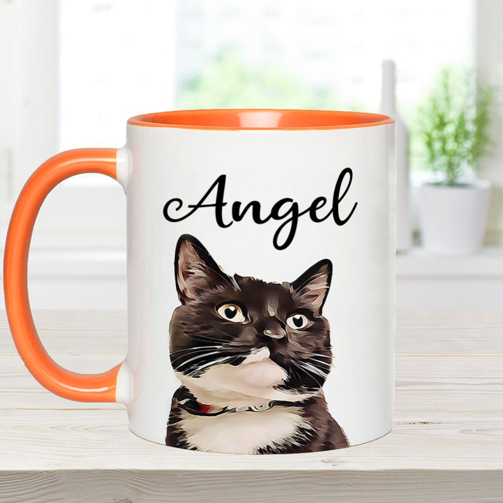 Personalisierte Tasse mit Katzenmotiv für Katzenliebhaber