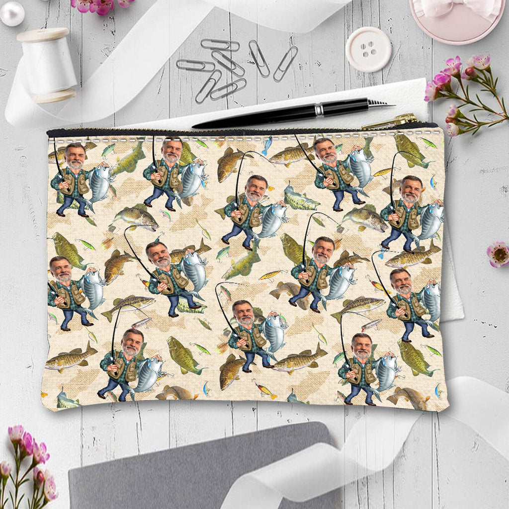 Photo Inserted Funny Fishing - Personalized Fishing Pouch