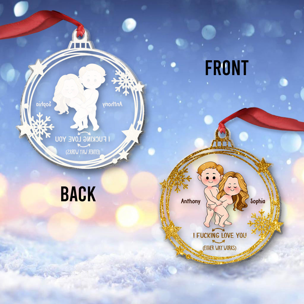 Ich liebe dich – Personalisierter transparenter Pärchen-Anhänger