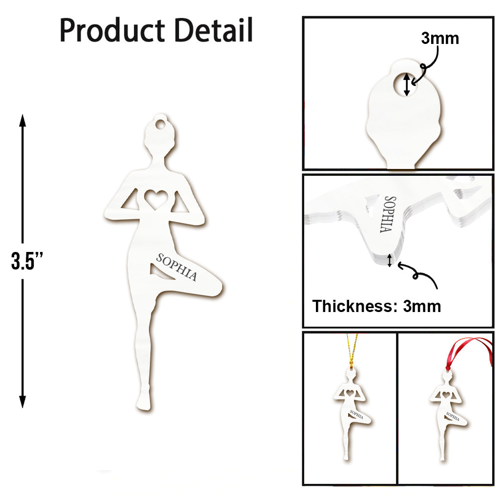 Yoga lieben – Personalisierter Yoga-Anhänger