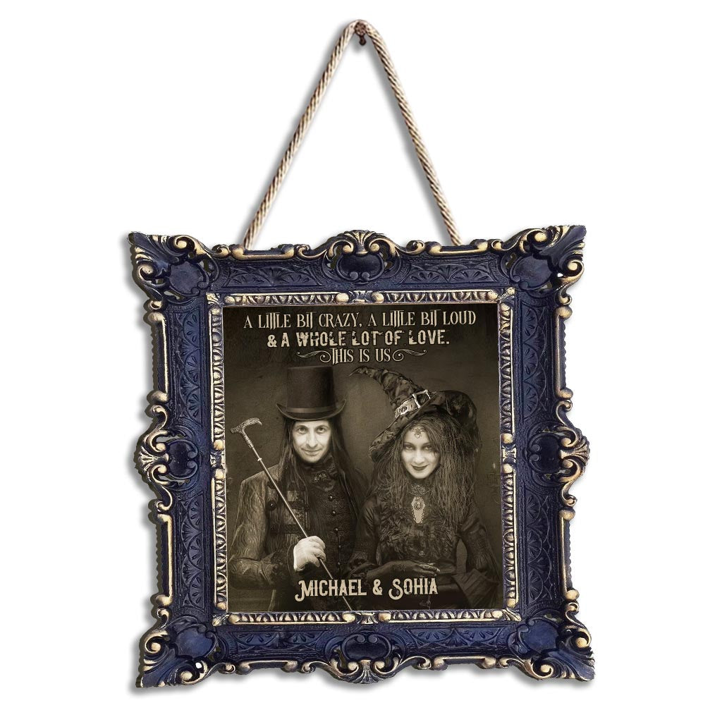 Bis dass der Tod uns scheidet – Personalisiertes Holzschild für Paare