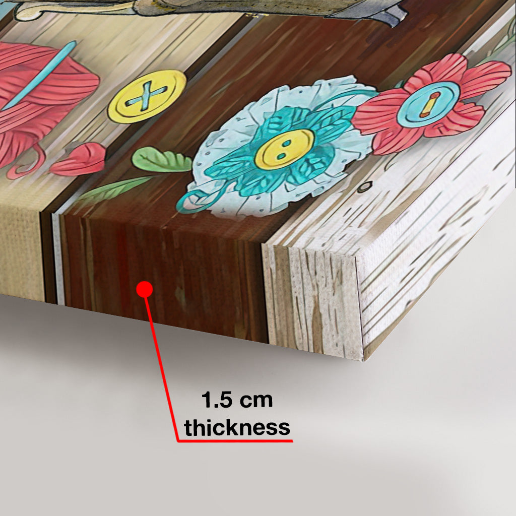 Häkel-Liebe – Häkelgeschenk für Mama, Freundin, Ehefrau, Oma – Personalisierte Leinwand und Poster