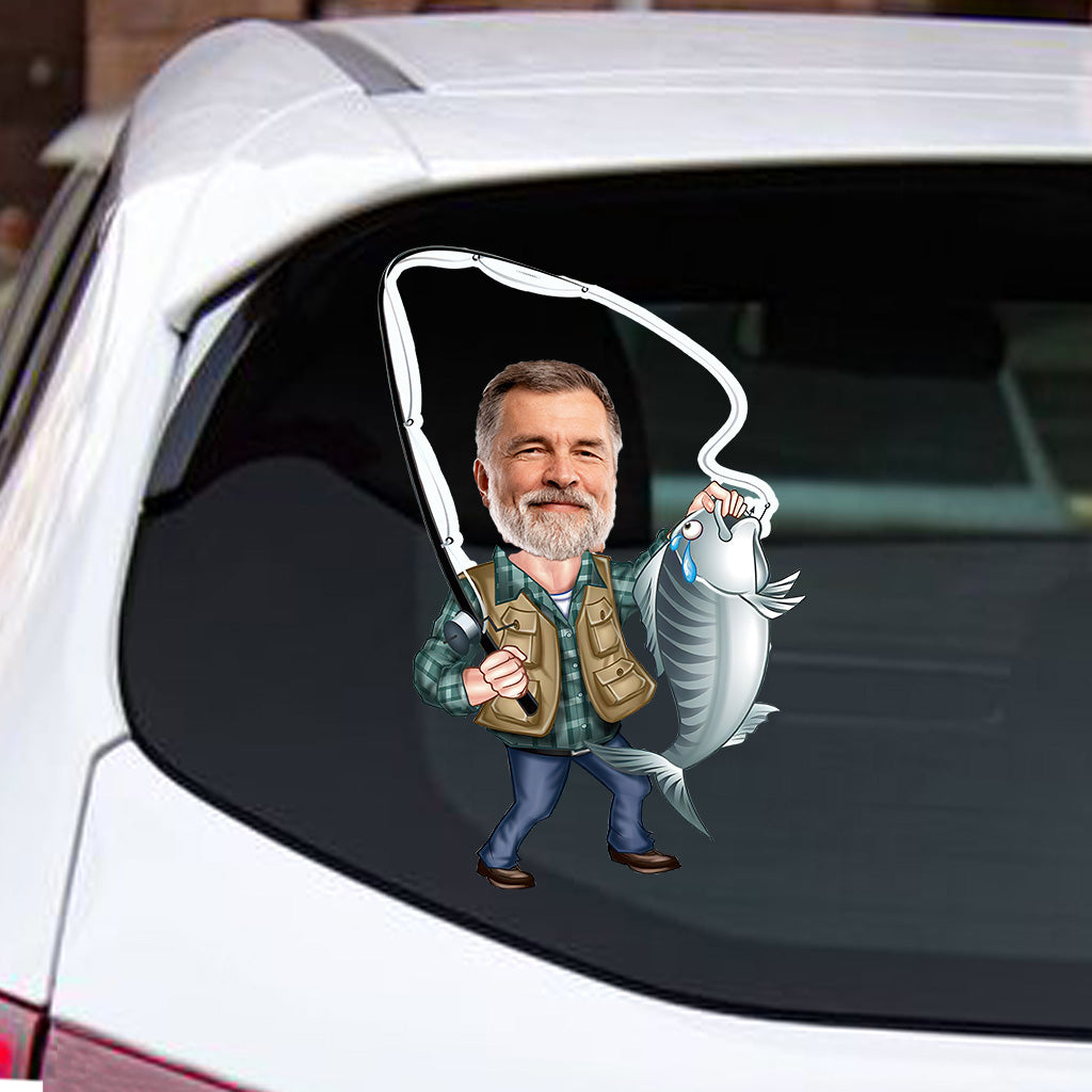 Love Fishing - Personalized Fishing Decal Full