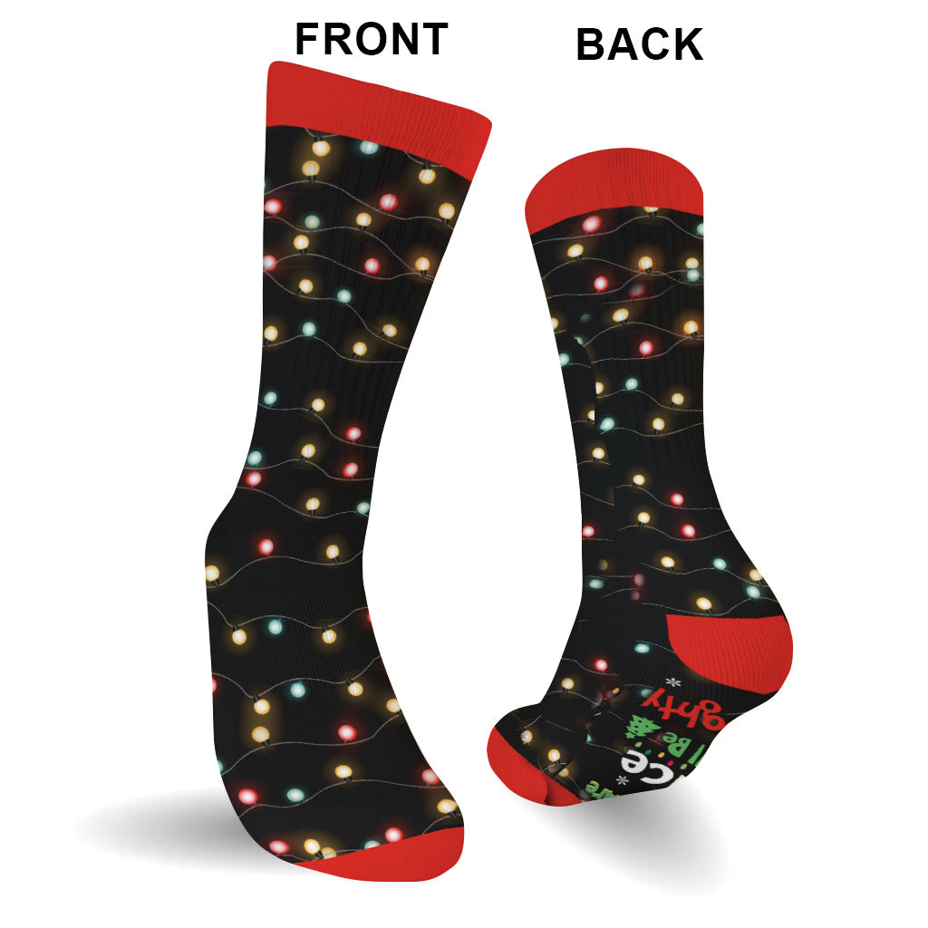 Wenn du lieb bist, bin ich unartig – Geschenk für Ehemann, Ehefrau, Freund, Freundin – Personalisierte Socken