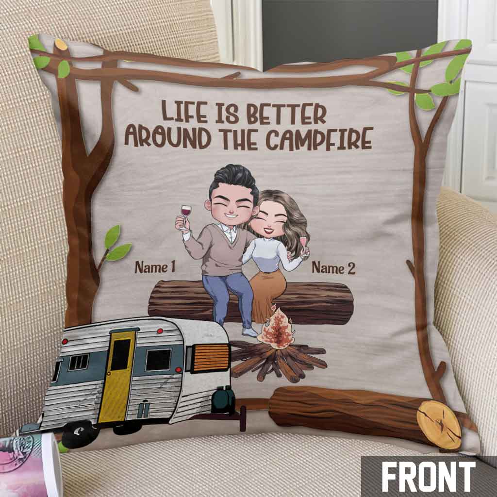 Ich möchte einfach nur deine Hand halten – Camping-Pärchen – personalisiertes Camping-Kissen