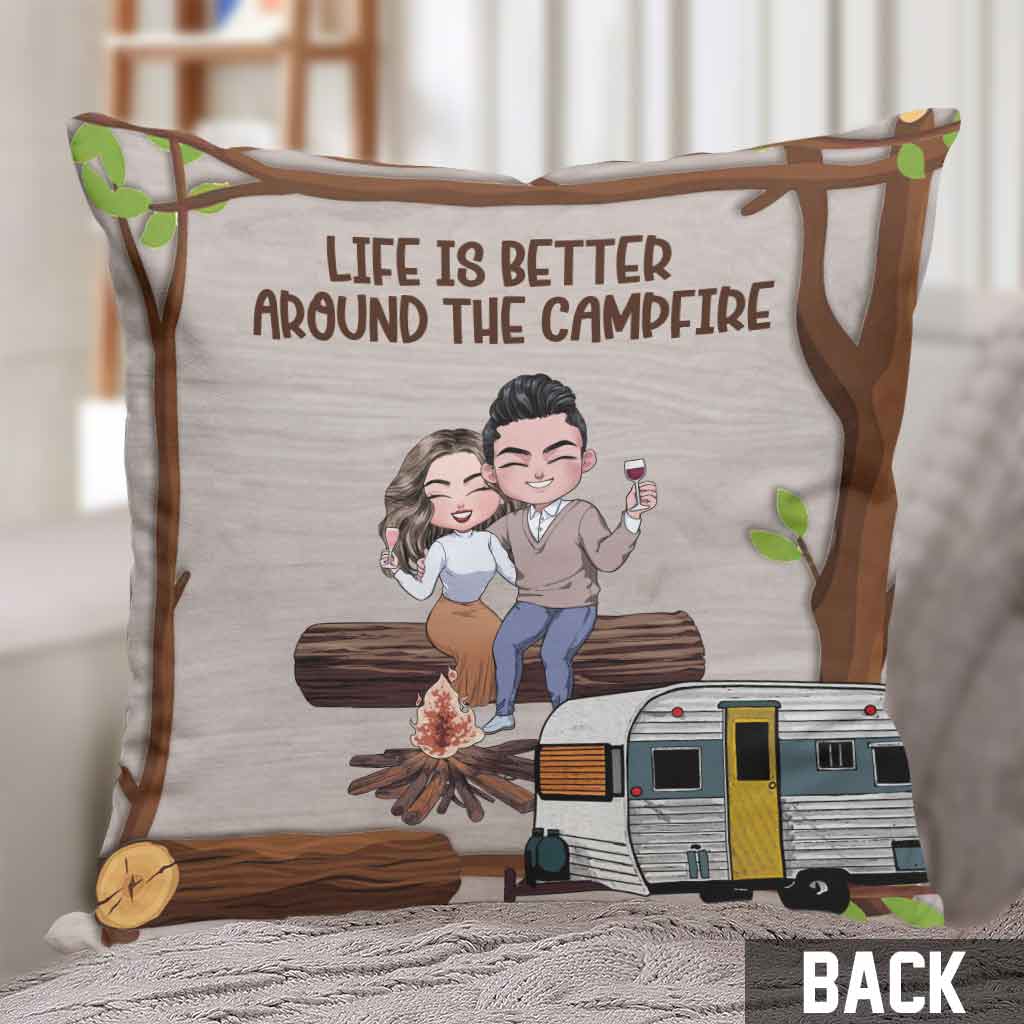 Ich möchte einfach nur deine Hand halten – Camping-Pärchen – personalisiertes Camping-Kissen