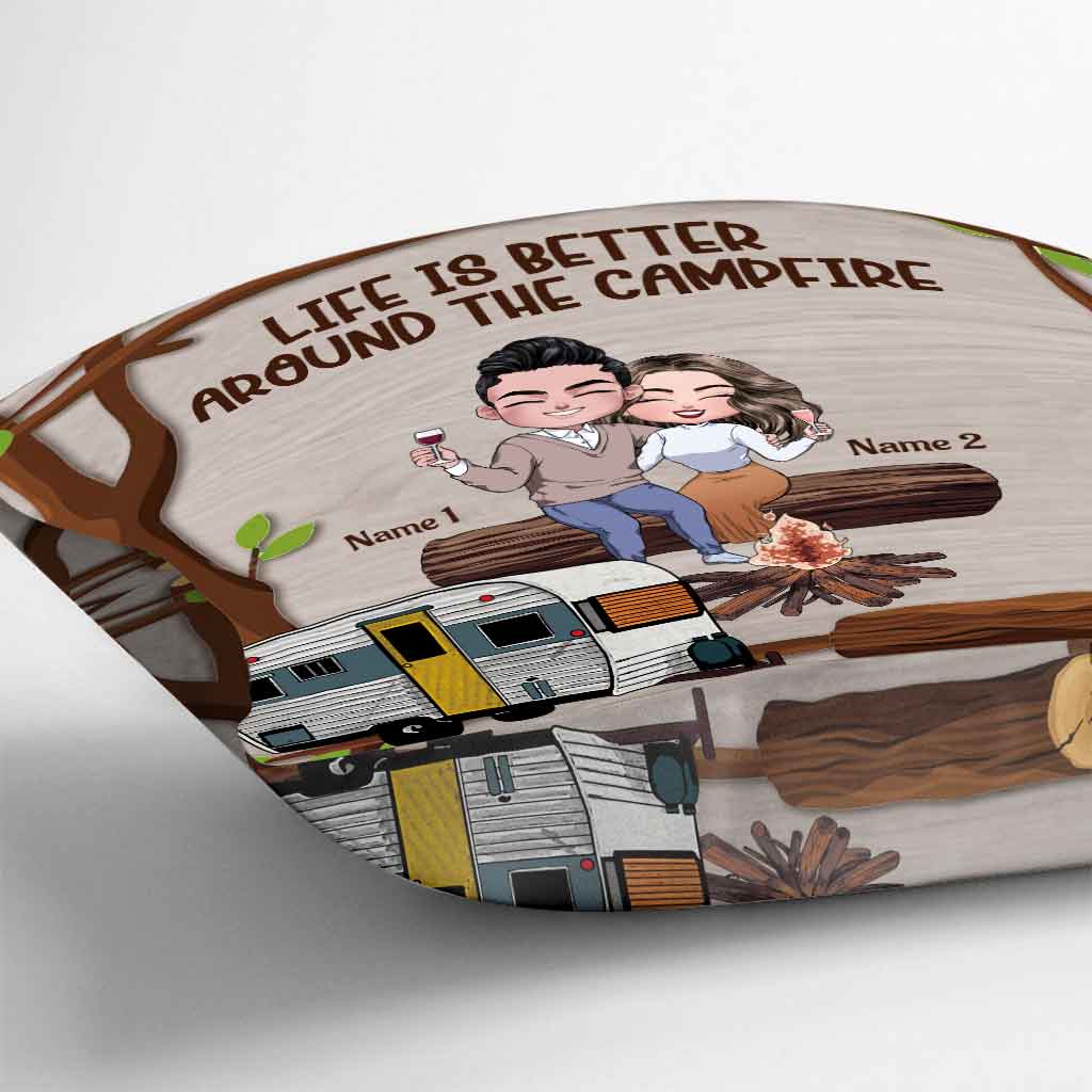 Ich möchte einfach nur deine Hand halten – Camping-Pärchen – personalisiertes Camping-Kissen