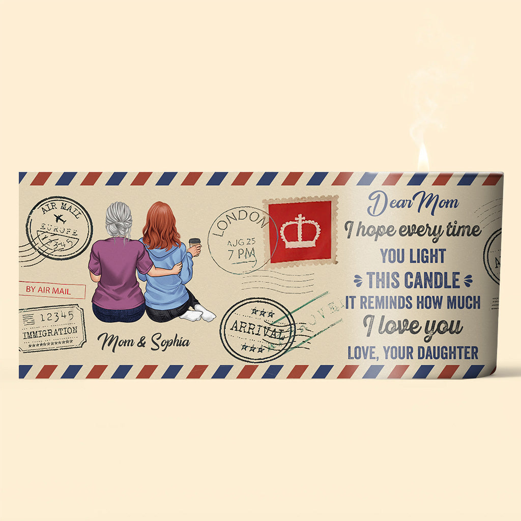 Du bist mein Sonnenschein – Personalisierte Muttertagskerze mit Holzdeckel