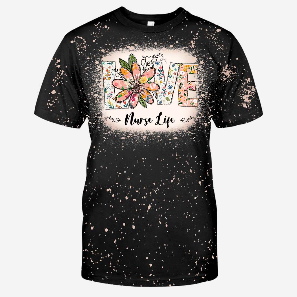 Liebe das Krankenpflegeleben – personalisierte, handgefertigte, gebleichte Hemden