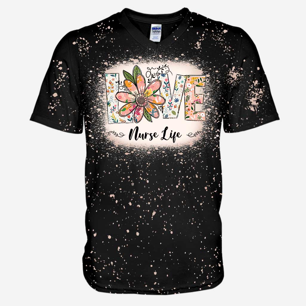 Liebe das Krankenpflegeleben – personalisierte, handgefertigte, gebleichte Hemden