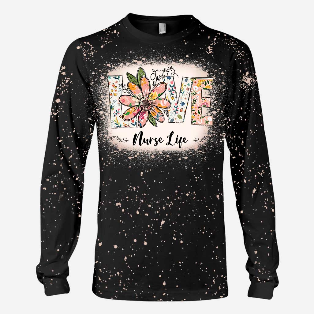 Liebe das Krankenpflegeleben – personalisierte, handgefertigte, gebleichte Hemden