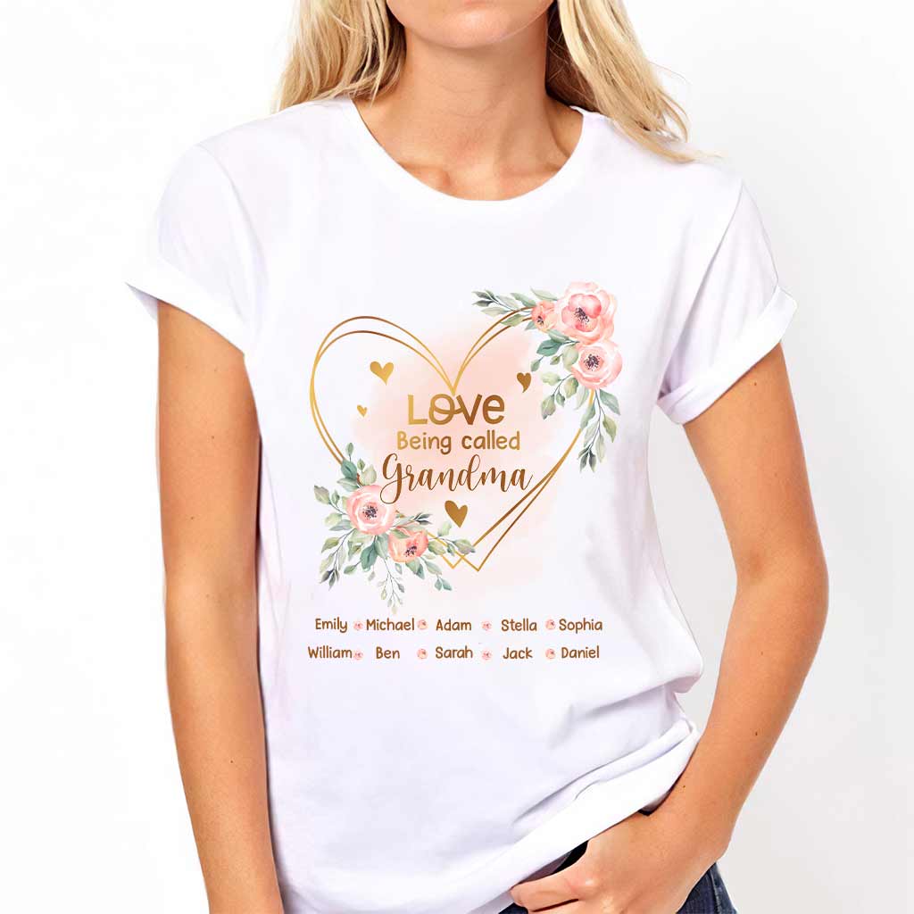 Ich liebe es, Oma genannt zu werden – personalisiertes Oma-T-Shirt und Hoodie