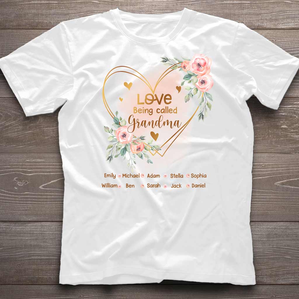 Ich liebe es, Oma genannt zu werden – personalisiertes Oma-T-Shirt und Hoodie