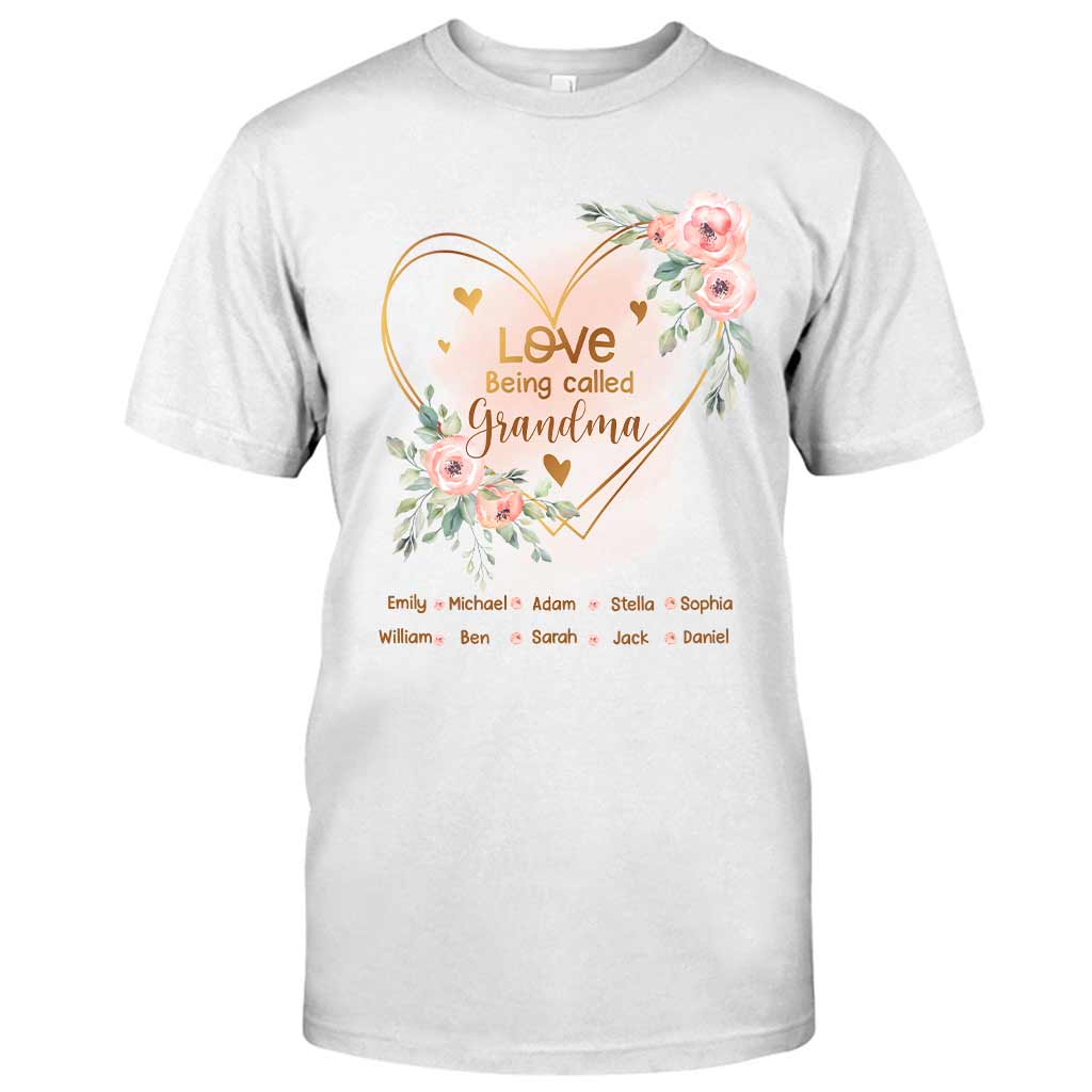 Ich liebe es, Oma genannt zu werden – personalisiertes Oma-T-Shirt und Hoodie
