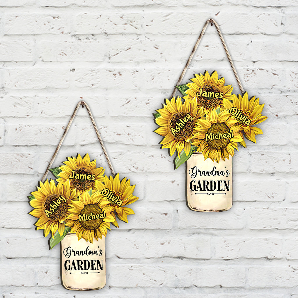 Omas Garten – Personalisiertes Oma-Holzschild