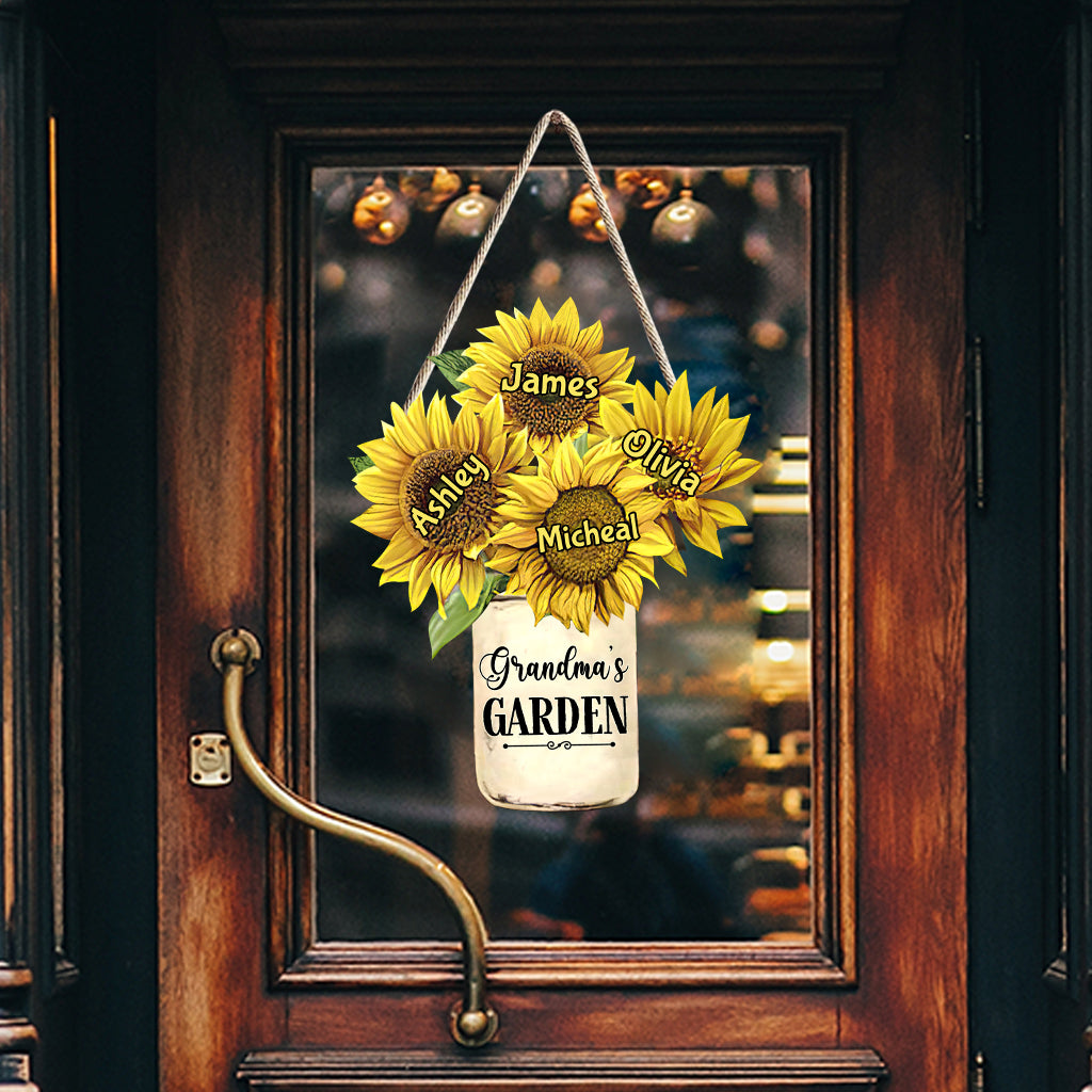 Omas Garten – Personalisiertes Oma-Holzschild