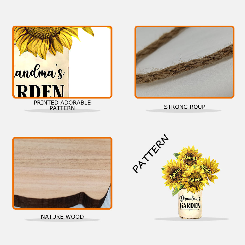 Omas Garten – Personalisiertes Oma-Holzschild