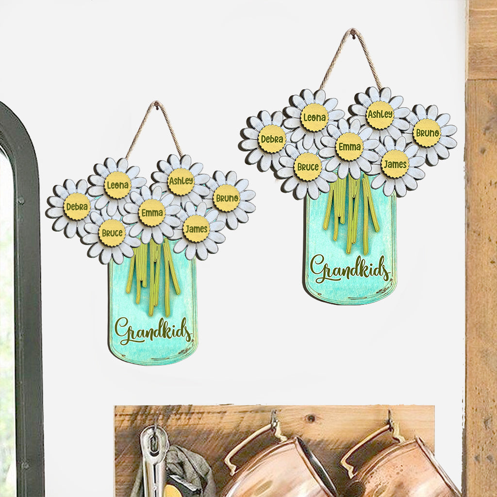 Grandma's Garden - Personalized Grandma Wood Sign