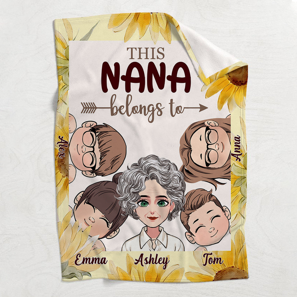Diese Oma gehört - Personalisierte Mutterdecke