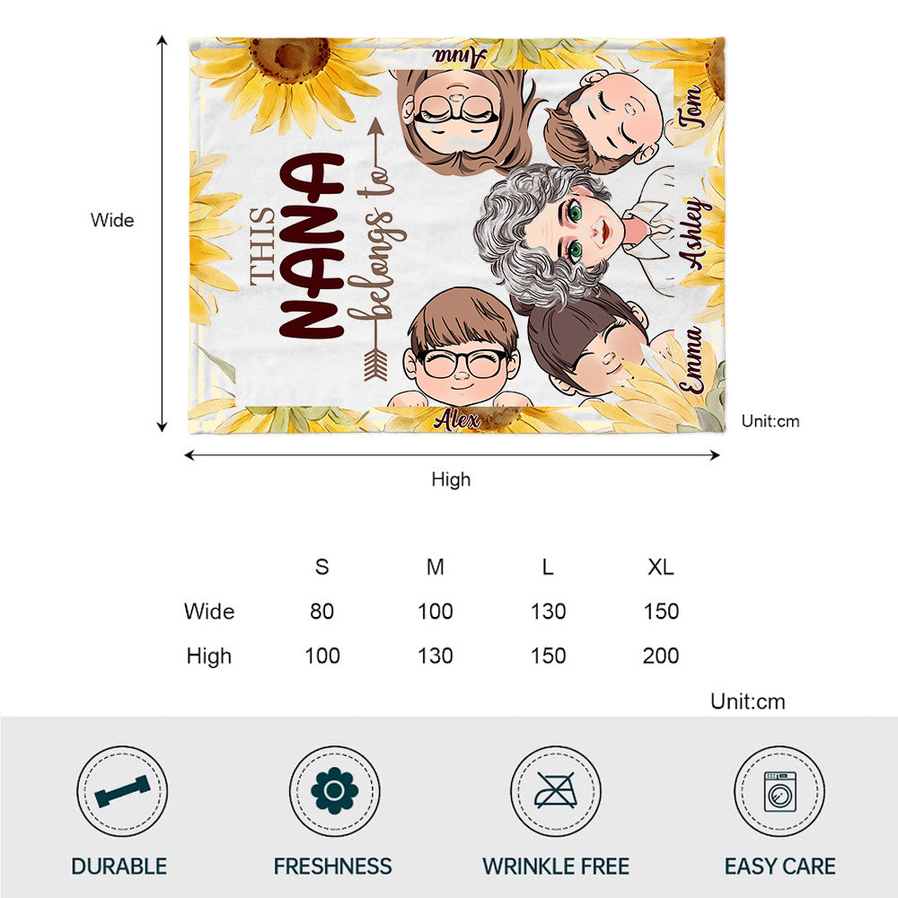 Diese Oma gehört - Personalisierte Mutterdecke