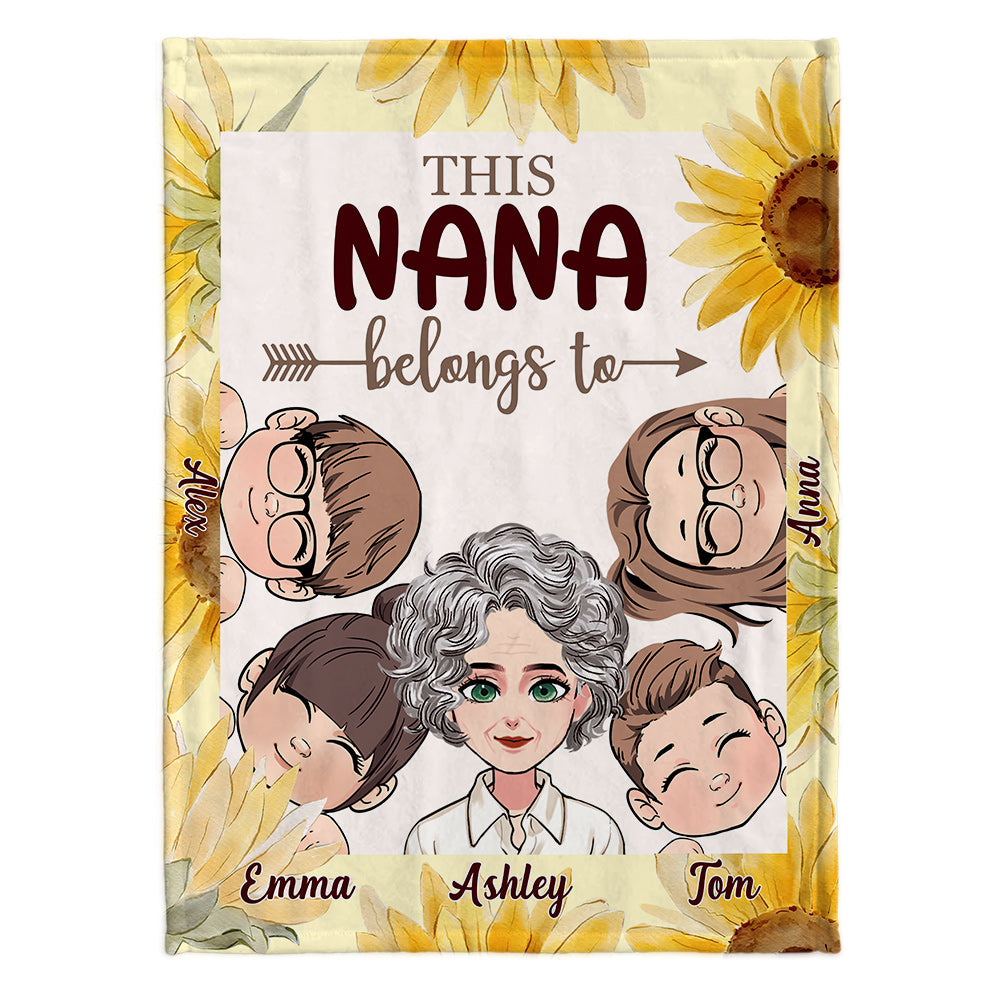 Diese Oma gehört - Personalisierte Mutterdecke