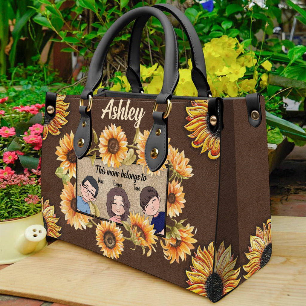 Diese Oma gehört zu - Personalisierte Mutter-Lederhandtasche