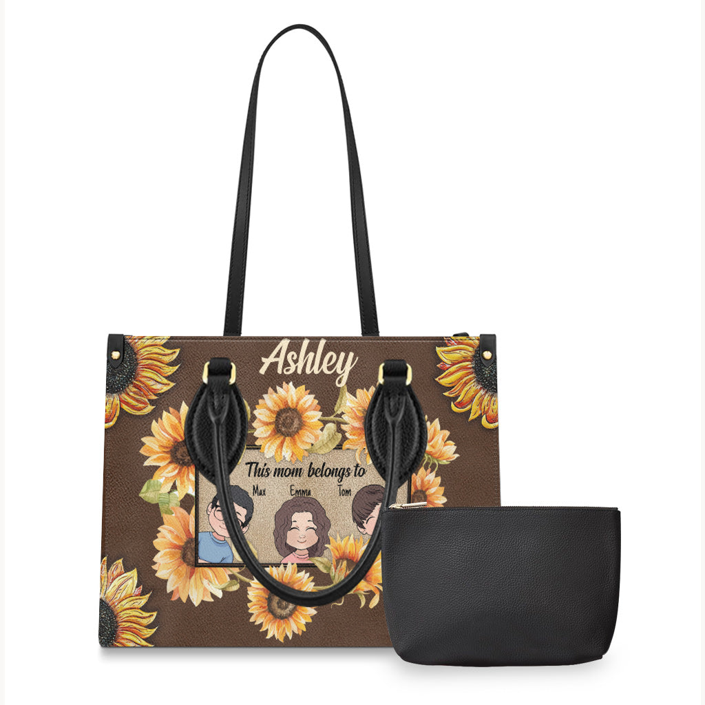 Diese Oma gehört zu - Personalisierte Mutter-Lederhandtasche