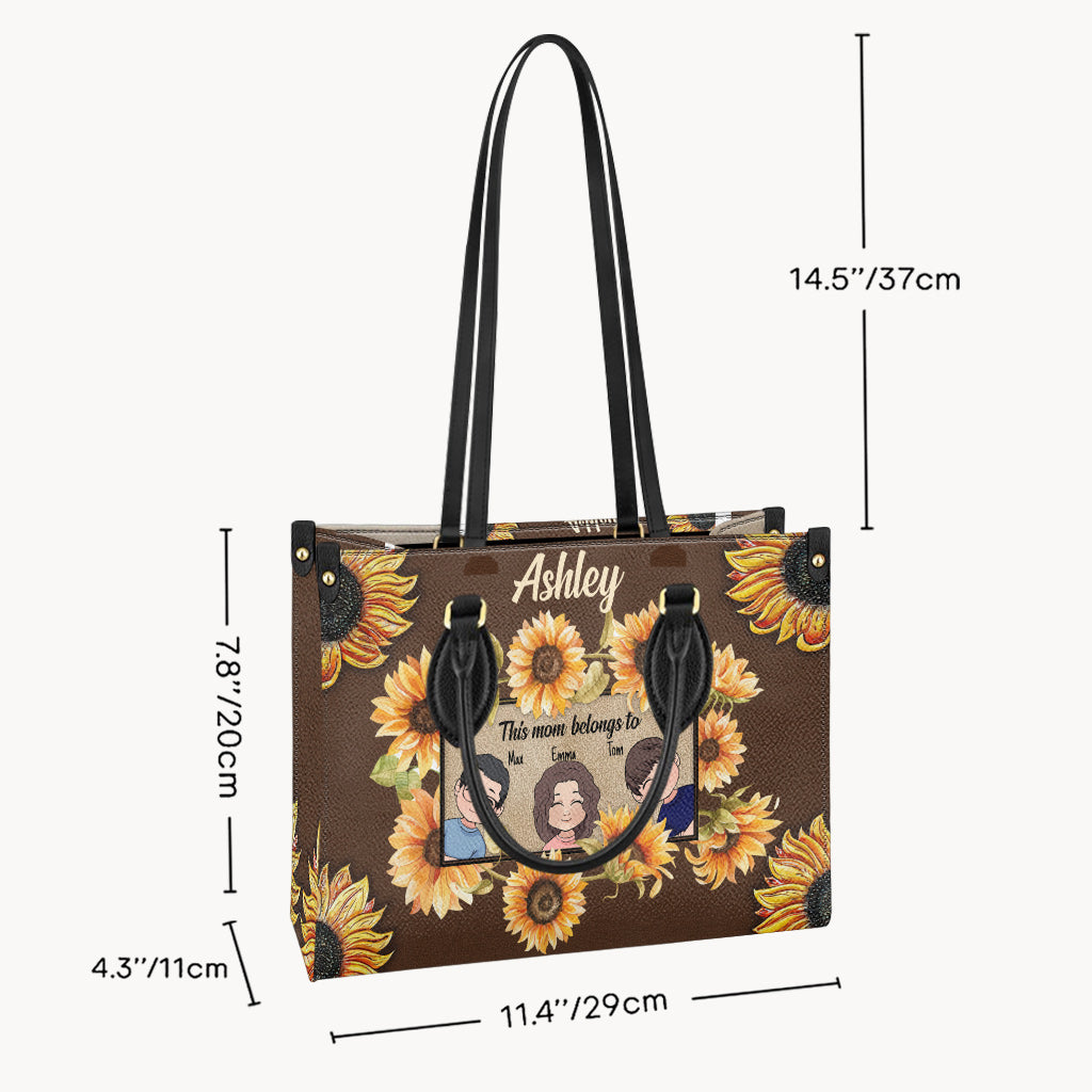 Diese Oma gehört zu - Personalisierte Mutter-Lederhandtasche