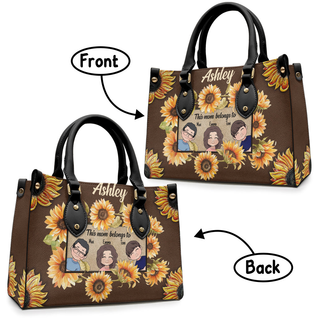 Diese Oma gehört zu - Personalisierte Mutter-Lederhandtasche