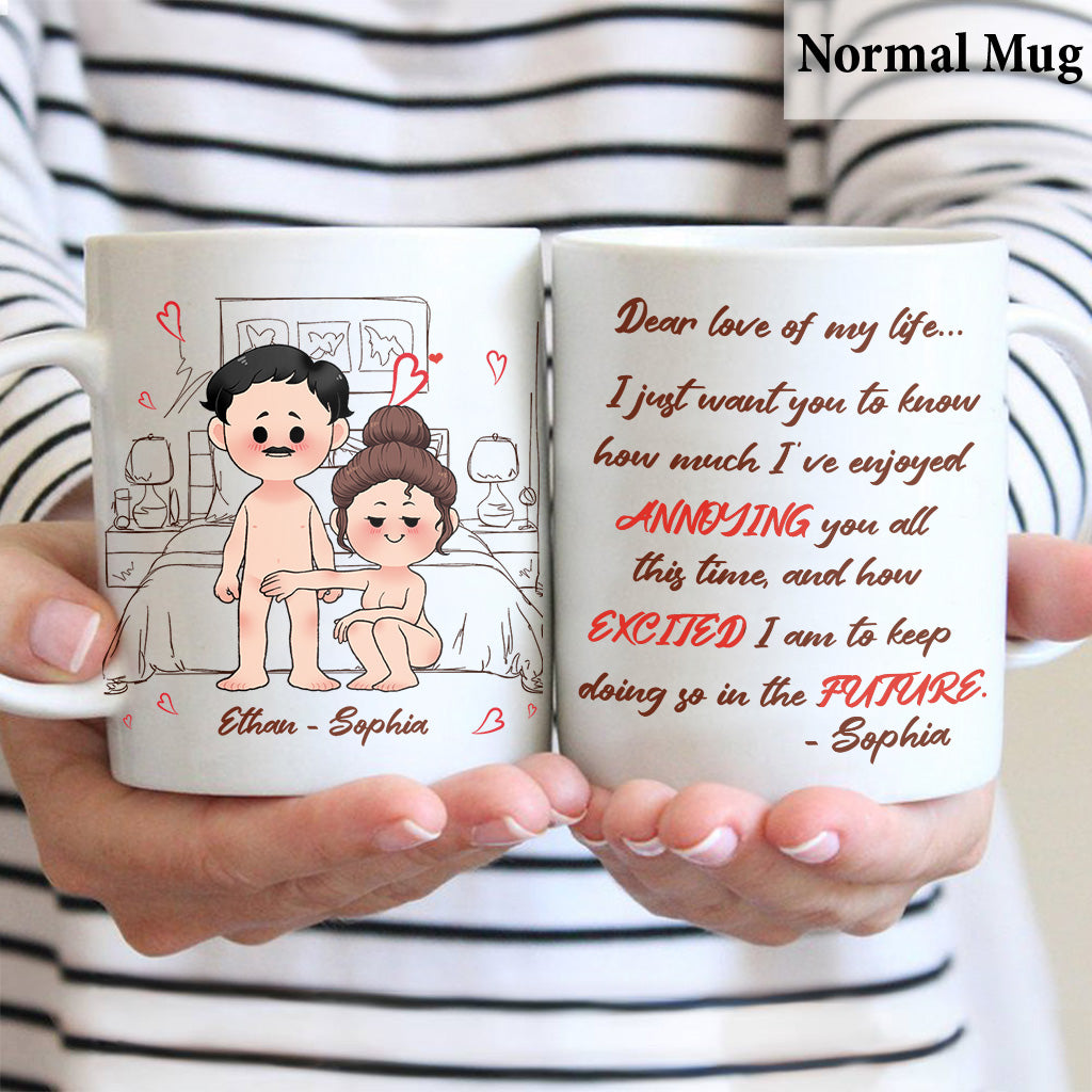 Liebling meines Lebens – Personalisierte Tasse für Paare