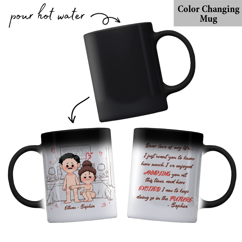Liebling meines Lebens – Personalisierte Tasse für Paare