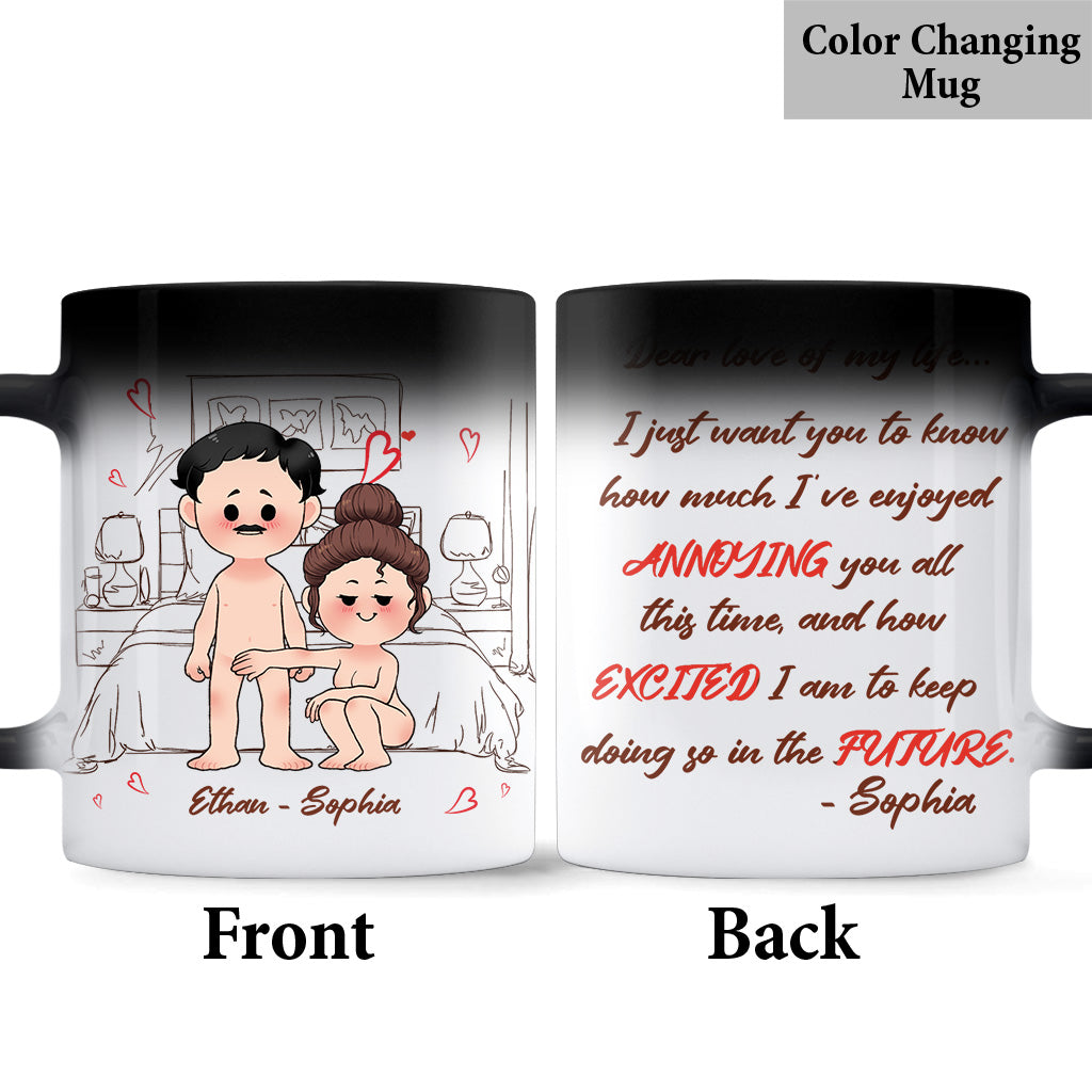 Liebling meines Lebens – Personalisierte Tasse für Paare