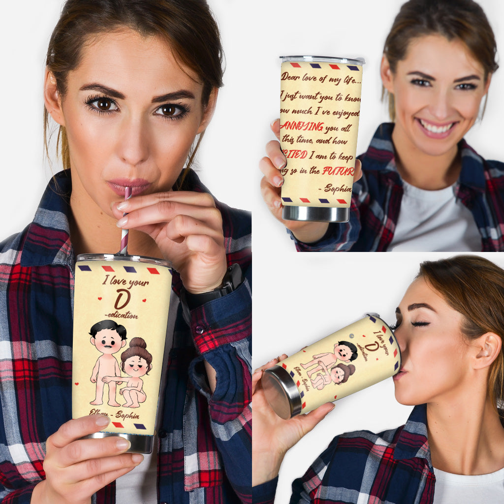 Dear Love Of My Life - Personalized Father's Day Couple Tumbler